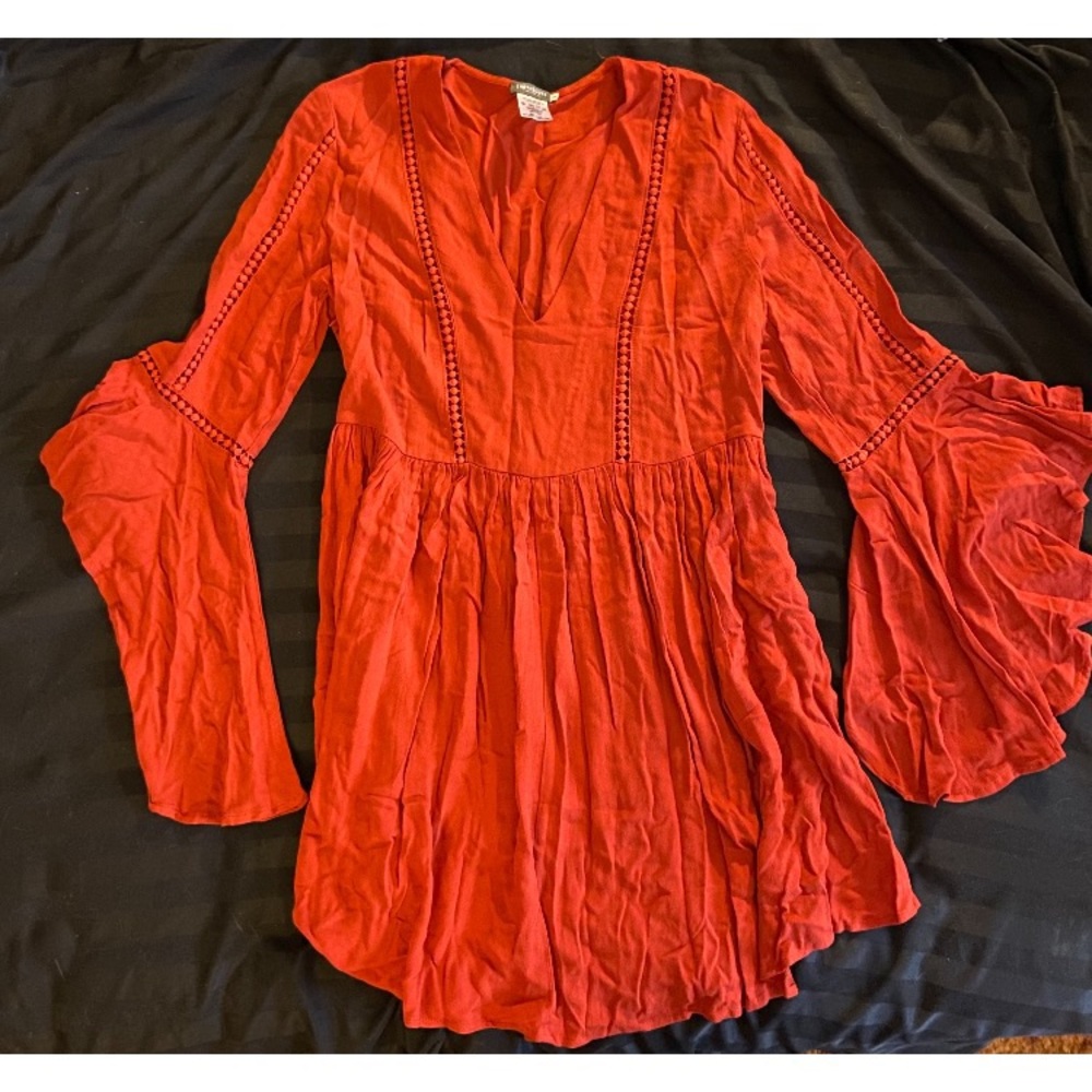Women’s boho hippie bell sleeve tunic top